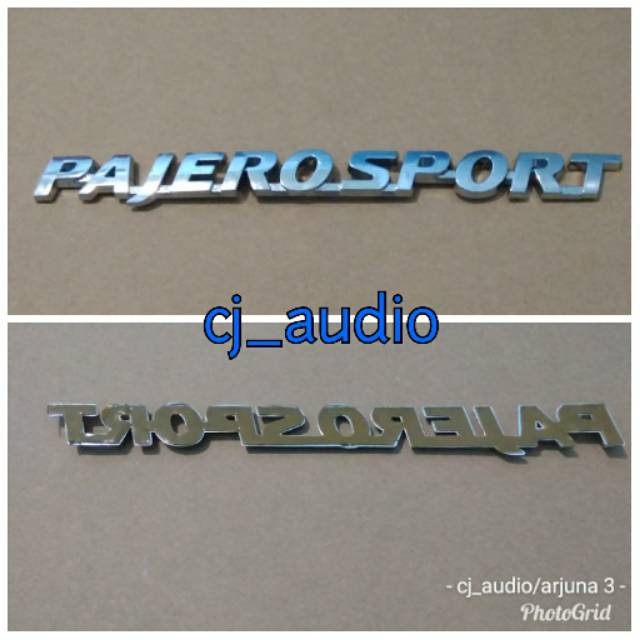 Emblem tulisan logo Pajero sport OEM