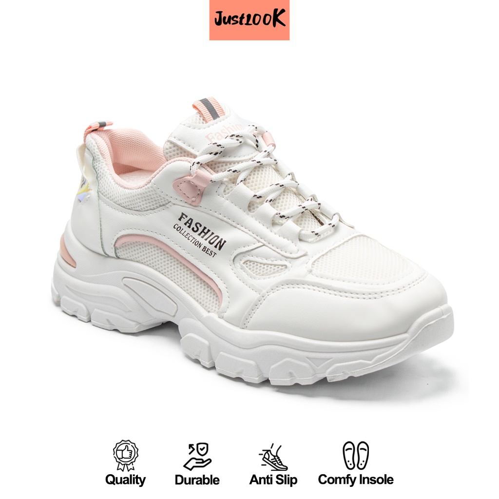 JustLook Yeji Sepatu Sneakers Wanita Sport Shoes Casual New Sepatu Olahraga Wanita