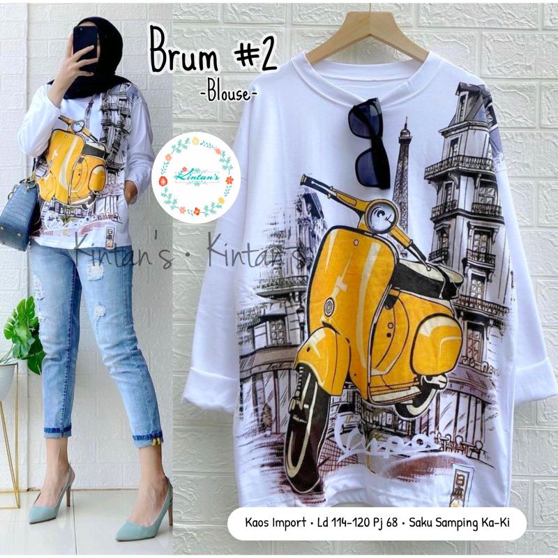 BRUM #1 #2 #3 BLOUSE BY KINTANS (BLOUSE WANITA) Blouse wanita modern rekomended