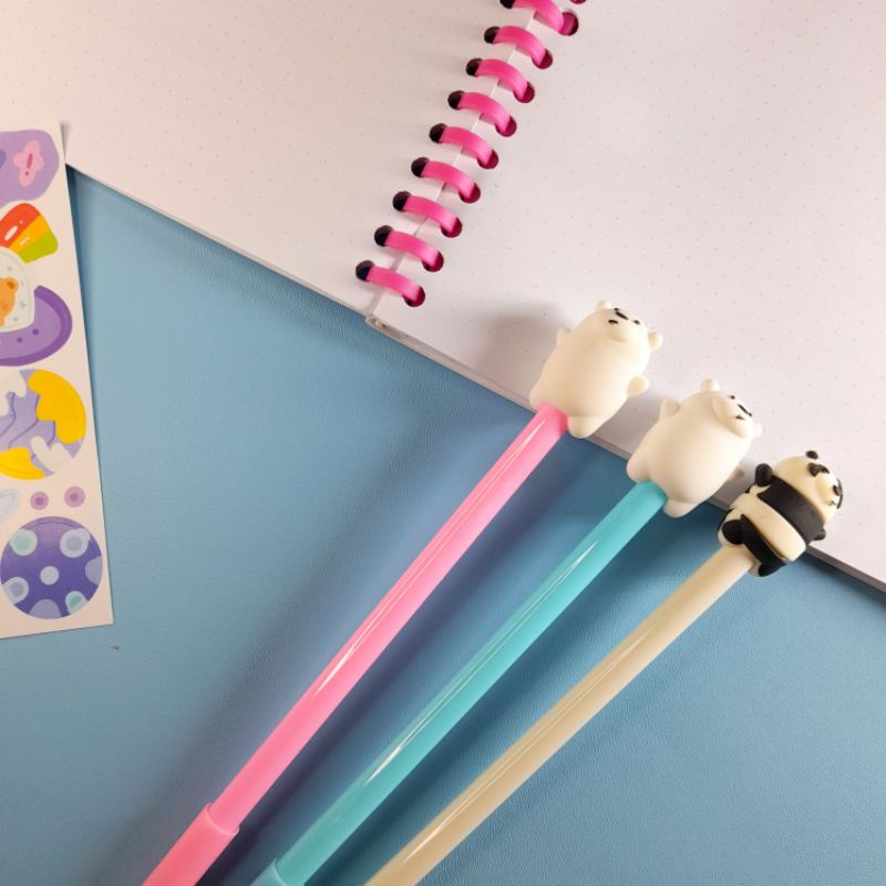 

Pulpen Gel Karakter We Bare Bear | Overjoyed Stuff