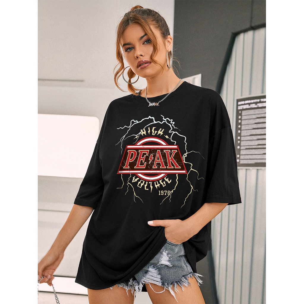 #Sisjuly# Atasan wanita T-shirt lengan pendek skateboard hip-hop jalanan wanita