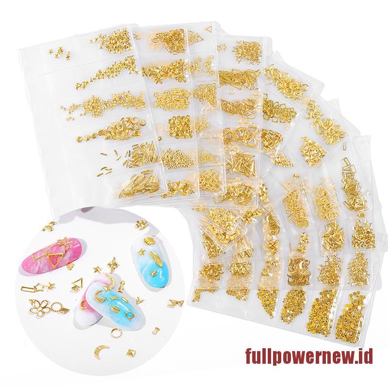 【COD】Fashion Metal Rivet Jewelry Stickers for Nails Decoration DIY Hollow Nail Art