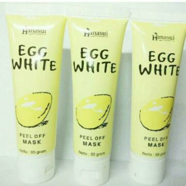 HANASUI EGG WHITE MASKER ORIGINAL BPOM - MASKER TELUR - MASKER WAJAH