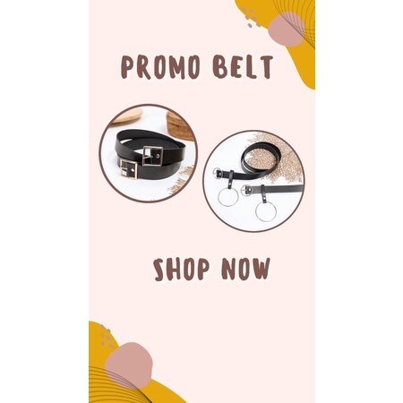 [SALE] [Super murah] Ikat Pinggang Wanita - KOTAK. Belt sabuk kekinian - Tali pinggang