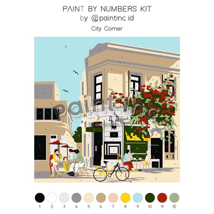 

PROMO Paint by Numbers Kit: City Corner | Painting Kit | Gift |Hampers/CAT AKRILIK SET/CAT AKRILIK SET 24 WARNA/CAT AKRILIK PASTEL/CAT AIR/CAT AIR LUKIS SET/CAT AIR GIOTTO/KUAS LUKIS 1 SET/KUAS LUKIS KECIL/KUAS LUKIS LENGKAP/KANVAS LUKIS/KANVAS LUKIS