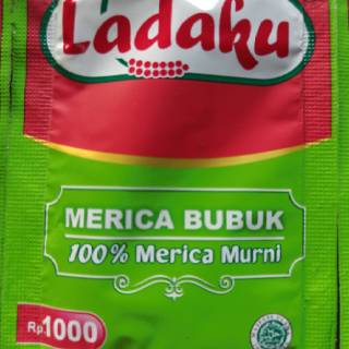 Merica bubuk ladaku 4 GR komposisi 100% merica murni  