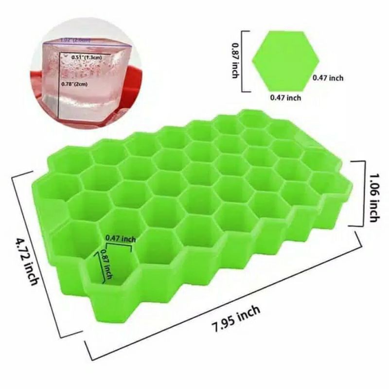 Cetakan Es Batu Honey Combs bahan Silikon