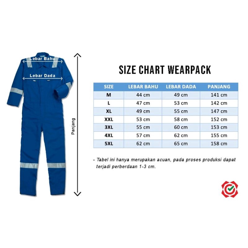 Wearpack Safety Coverall Baju Kerja