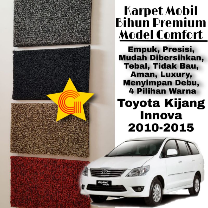 Karpet Toyota Kijang Innova 2010-2015 Premium Bihun Premium Fullset
