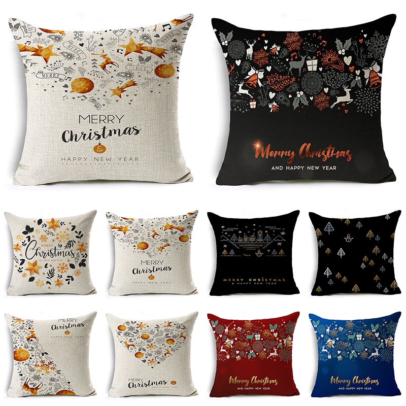 Sarung Bantal Sofa Tema Natal Tahun Baru Dekorasi Kamar Sarung Bantal Sofa Tema Natal Tahun Baru Dekorasi Kamar