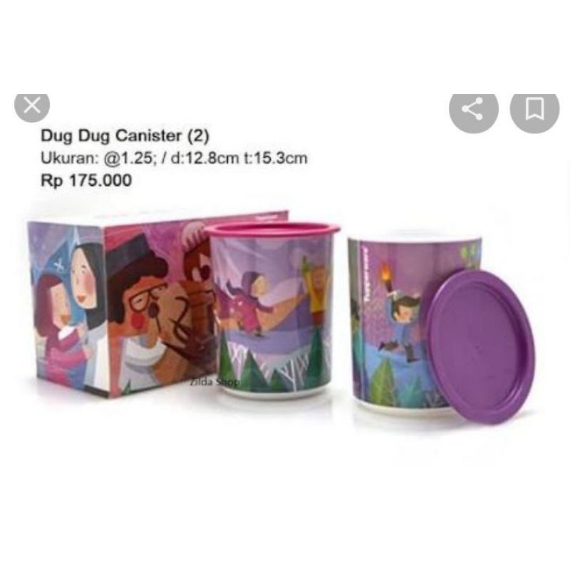 dug dug canister tupperware