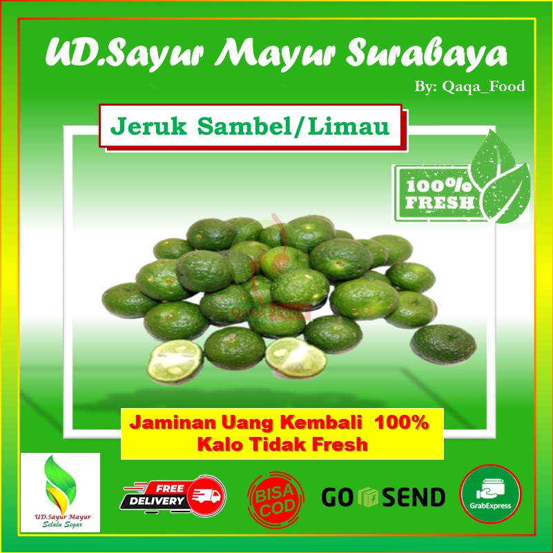 

Jeruk limo limau sambal sambel segar fresh murah 250 Gram - UD056