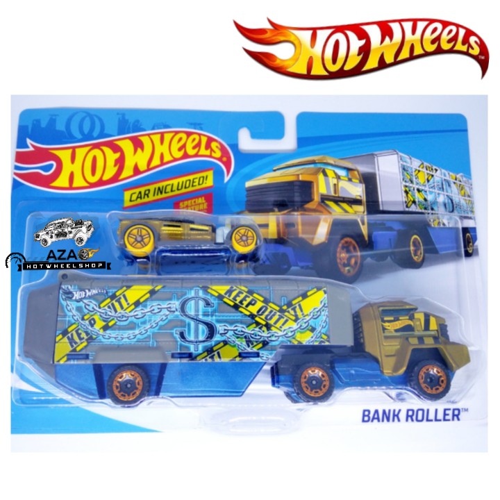 Hot Wheels Truck BANK ROLLER Transport Great for Track Mainan Mobil-mobilan anak truk mobil besar