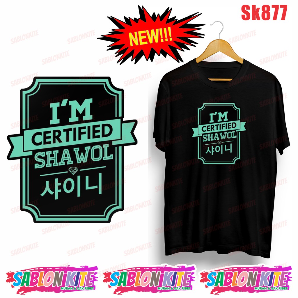 MURAH!!! MURAH KAOS SHAWOL SHINEE SK877 UNISEX ADA 6 WARNA COMBED 30S