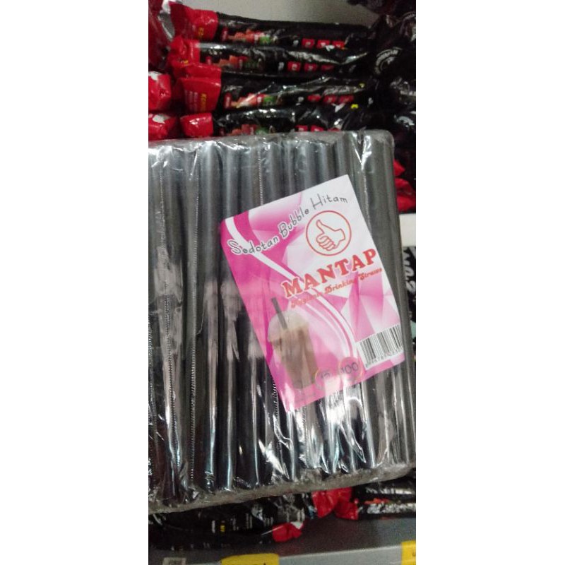 sedotan Boba pipet boba steril / higenis isi 100 pcs