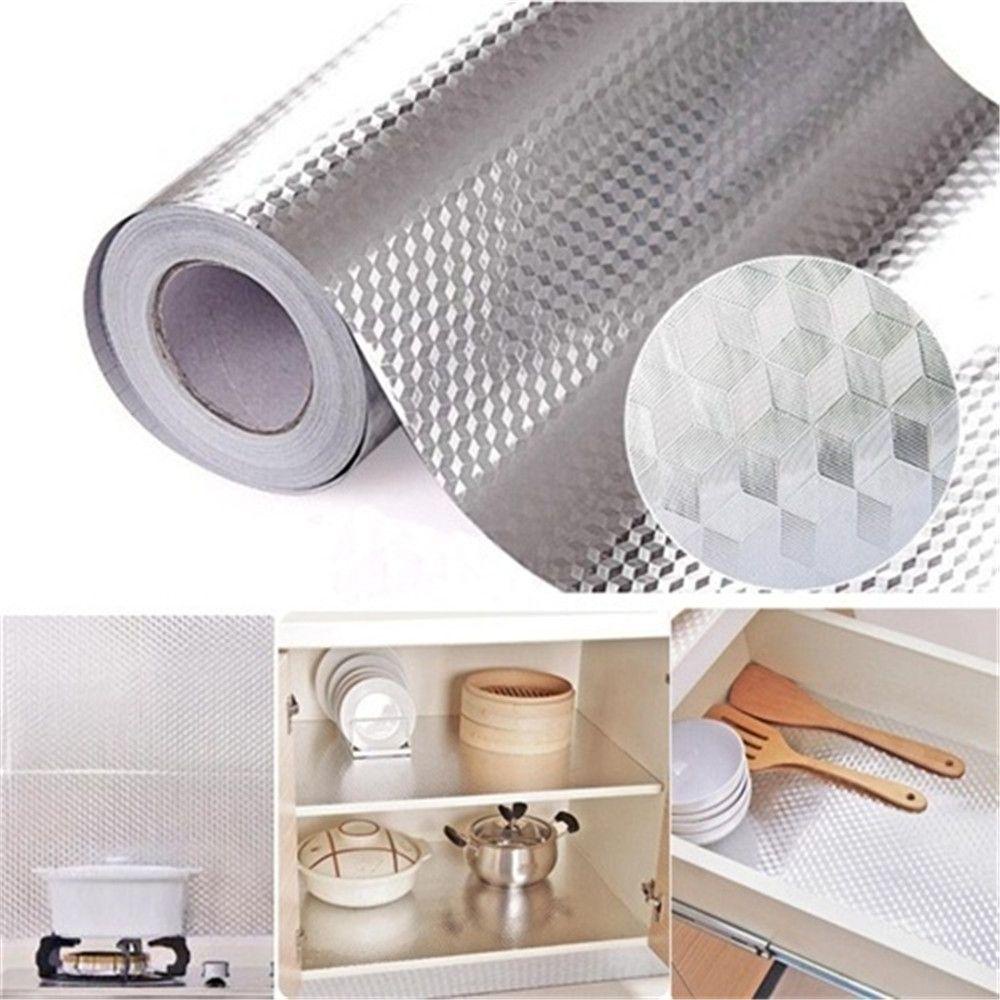 Solighter Stiker Aluminium Foil Kamar Mandi Water Proof Tebal Oil Proof
