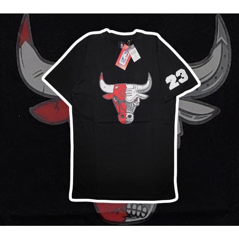 Tshirt Black Chicago Bulls Banteng