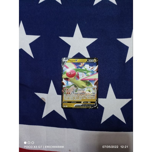 kartu pokemon bahasa Indonesia flygon v promo