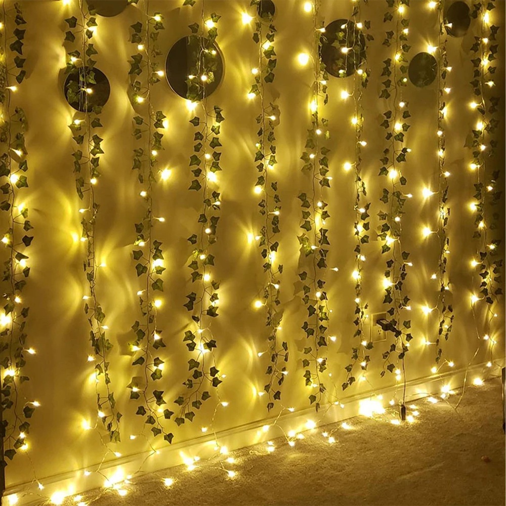 Lampu Malam Hias Led String Light Kawat Tembaga Tahan Air Dalam Ruangan Tenaga Baterai Untuk Natal, Tahun Baru, Pesta, Pernikahan, Ulang Tahun, Kamar Anak Garland Led String Lights Starry