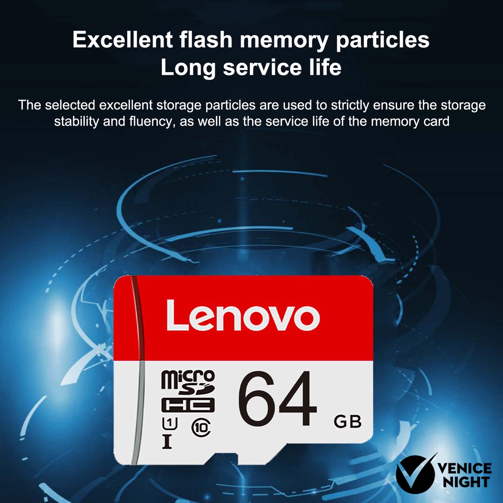 (SC) Kartu Memori TF 4G 8G 16G 32G 64G Micro SD Tahan Suhu Tinggi Untuk Lenovo