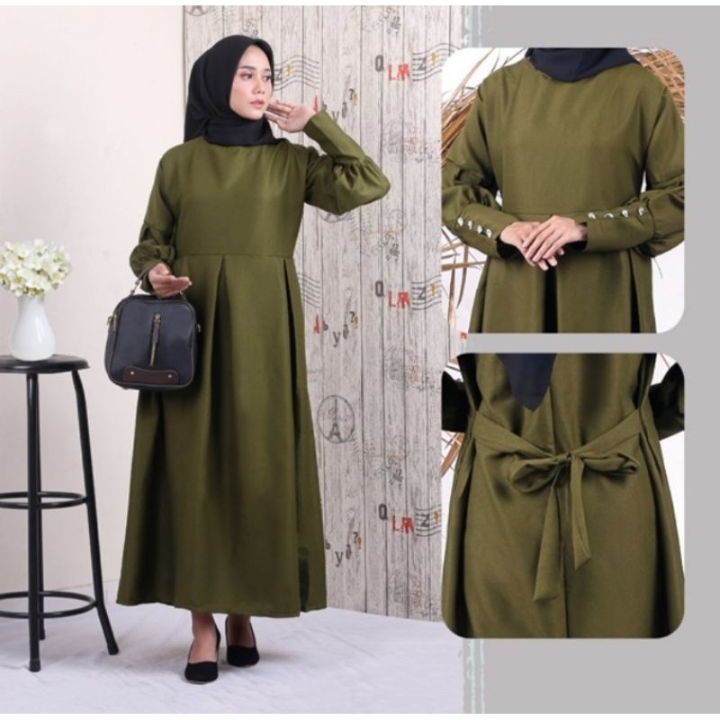 Gamis Syar'i Pesta Wanita Busana Muslimah Baju Setelan Cewek Premium Original