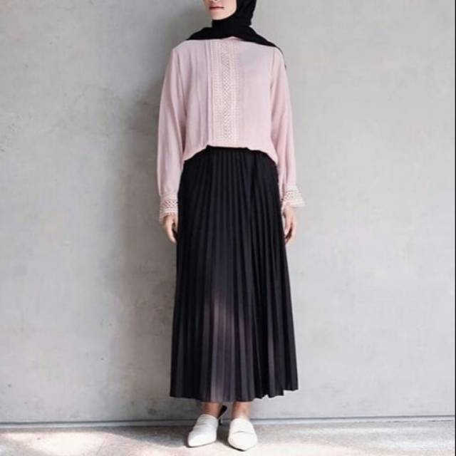 Rok plisket outfit muslim