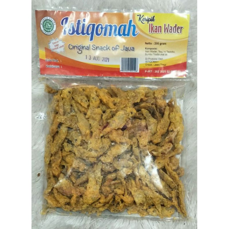 Jual Keripik Ikan Wader Peyek Wader 200gr Enak Gurih Renyah Camilan