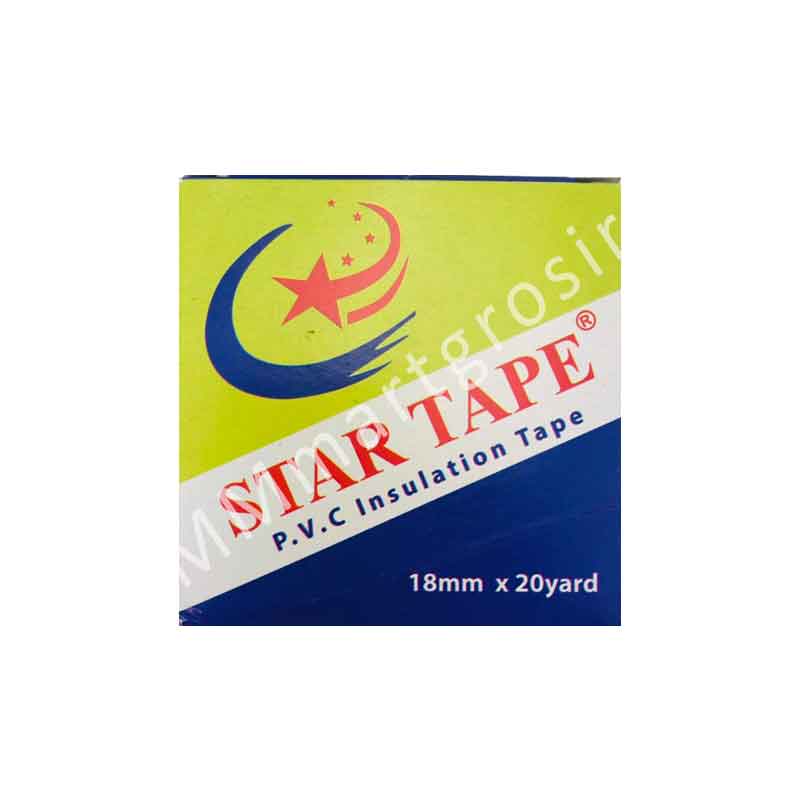 Star Tape / Lakban Hitam / Lakban PVC / 18mm x 20yard