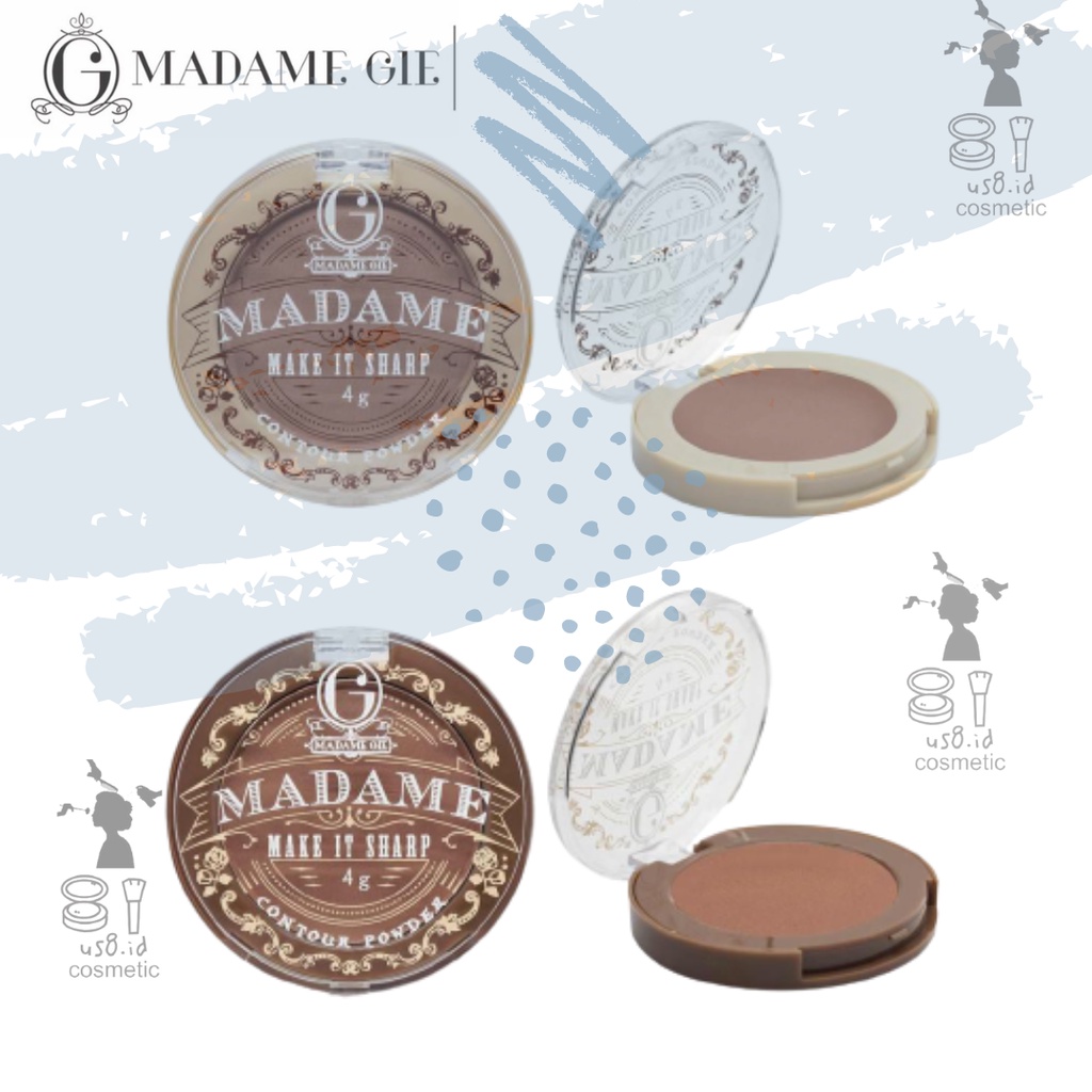 MADAME GIE Catch The Gleam | Blinded by Drama Highlighter | Catch Shadow Contour | Halographic 2-in-1 Highlighter &amp; Make It Sharp Contour