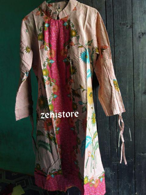 Atasan Batik Wanita Tunik M L Xl Dan Xxl