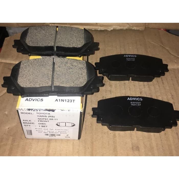 Brake Pad AISIN Vios Limo Yaris Kampas Rem ADVICS A1N123T - ORIGINAL