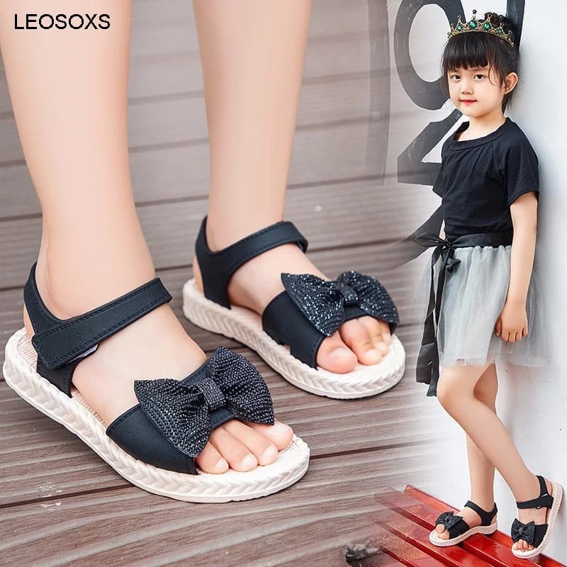 Sandal Gunung Anak Impor Karet / Sandal Anak Cewek - Laluna A28 (26-35) / Sandal Balita Let Gunung Tebal