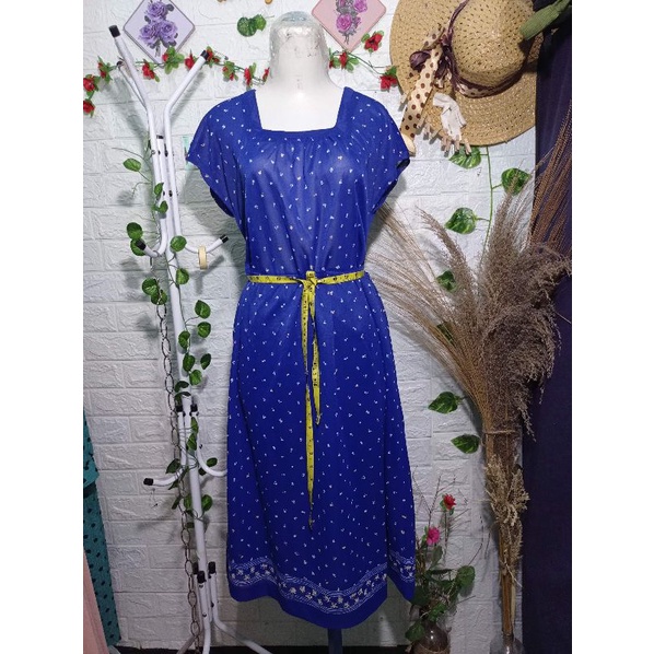 Preloved Dress Polos Wanita Lengan Pendek