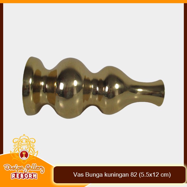 Vas Bunga kuningan 82 (5.5x12 cm)