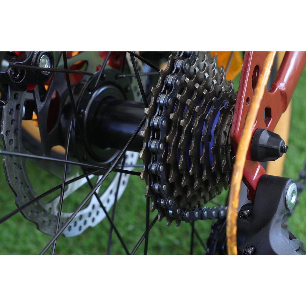 Sepeda Lipat Element  Police Folding Bike Milan 8 Speed 16 Inch Terbaru New Garansi Termurah Murah-4