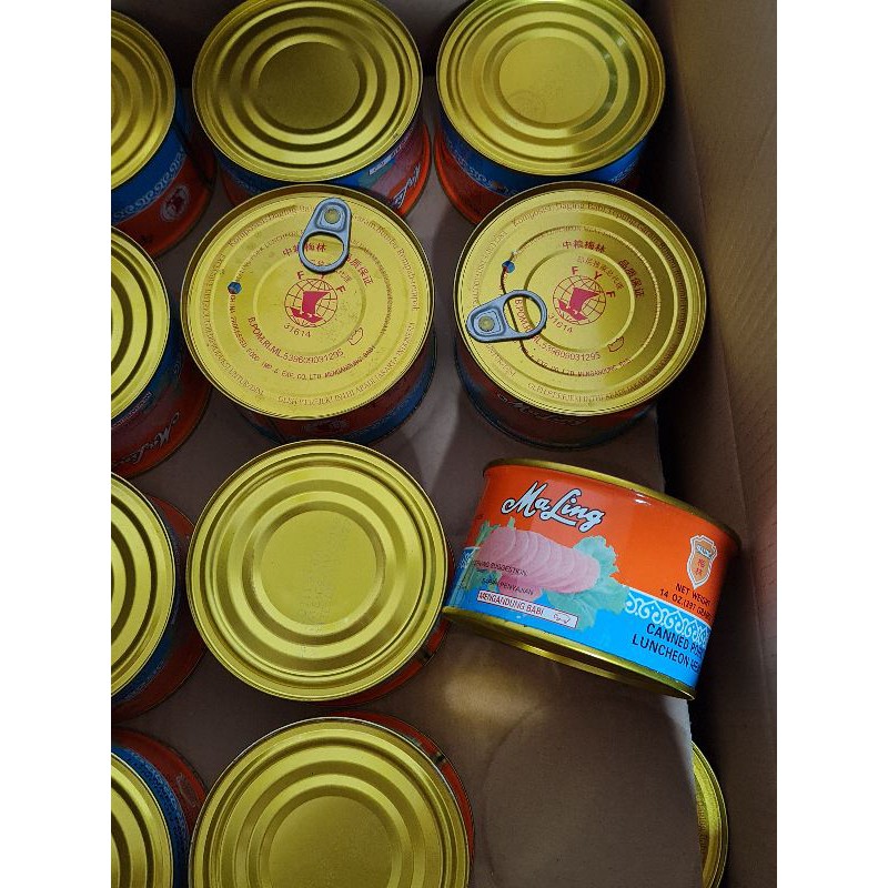 

QH Ma ling Daging Babi 397gr / Canned Pork / MaLing / Luncheon Meat / Maling