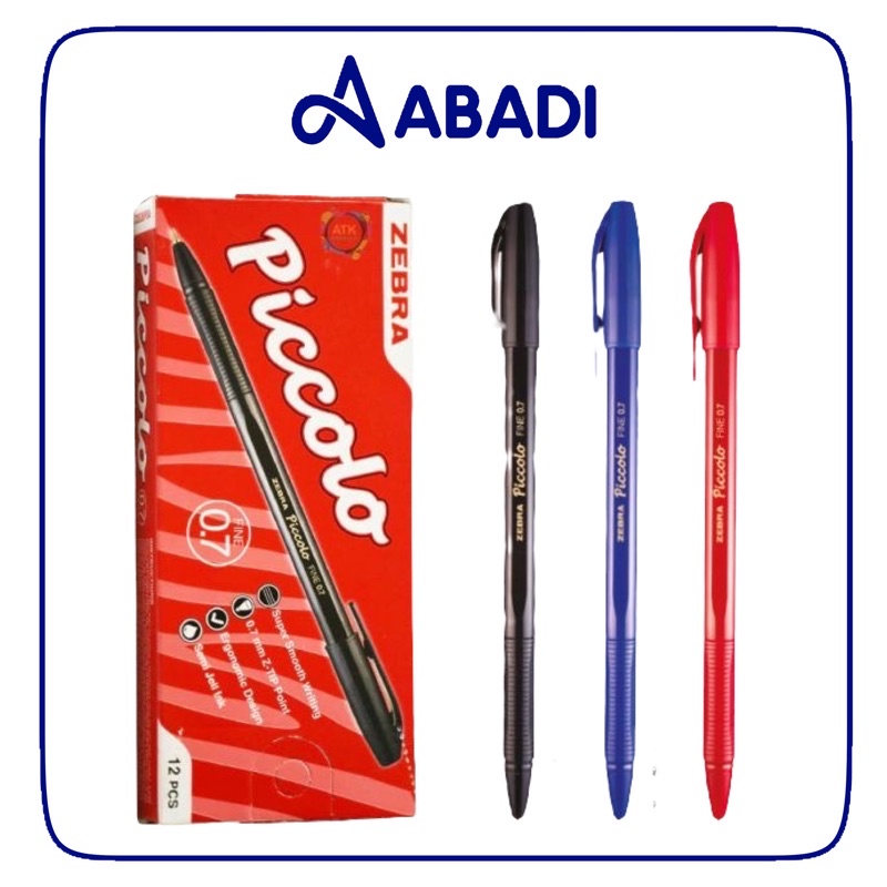 

BOLPEN ZEBRA PICCOLO 0.7 HITAM / PEN ZEBRA PICCOLO / BALLPOINT PICCOLO