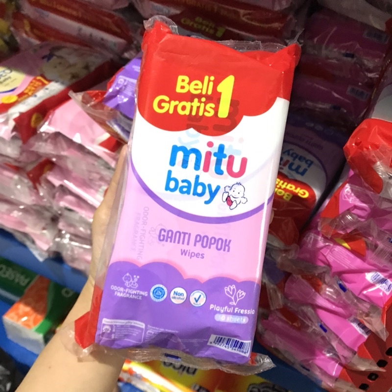 TISUE BASAH MITU 50s BELI 1 GRATIS 1