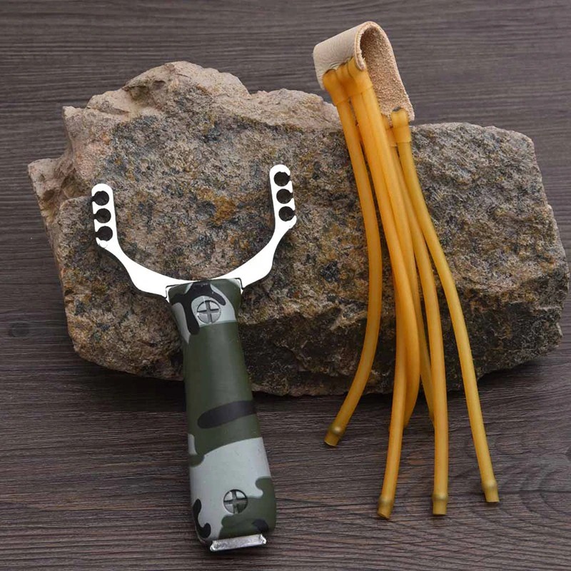 Ketapel Aluminium / Slingshot Mainan  / Catapult Kreatif Berburu / Mainan Anak