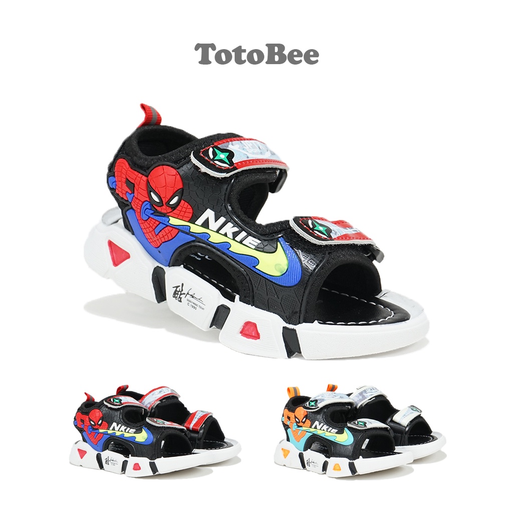 TOTOBEE SpiderBoy Sepatu Sneakers anak import Sandal X-77