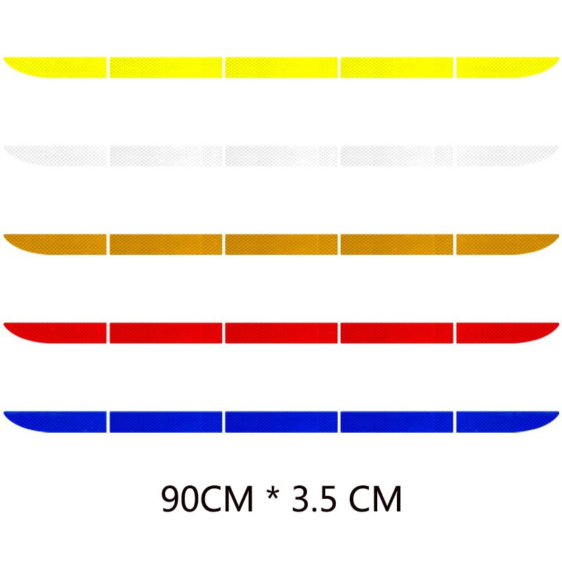 Car Reflective Sticker Warning Traceless Protective - Yellow