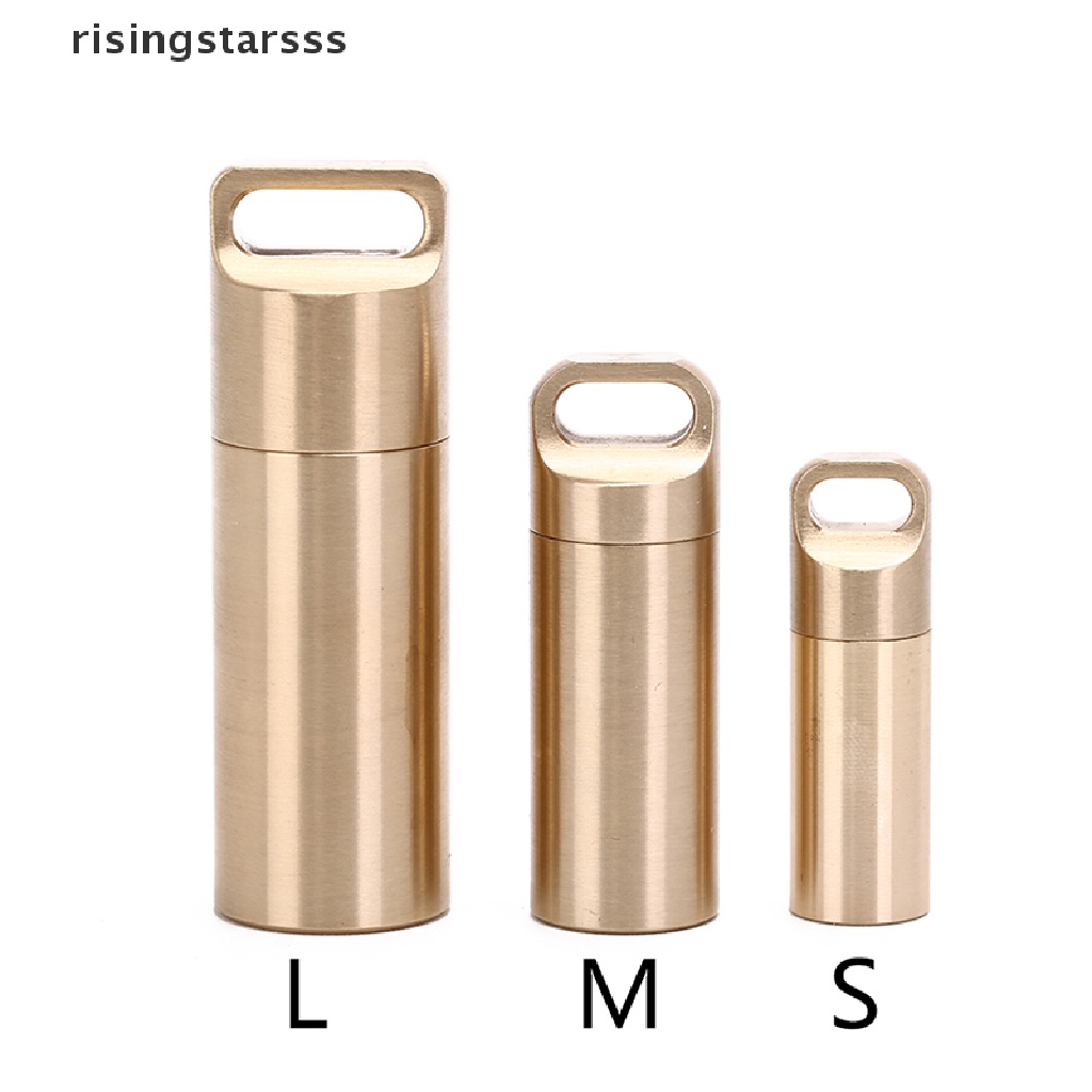 Rsid Span-new Tahan Air outdoor metal survival pill match edc case box container Botol