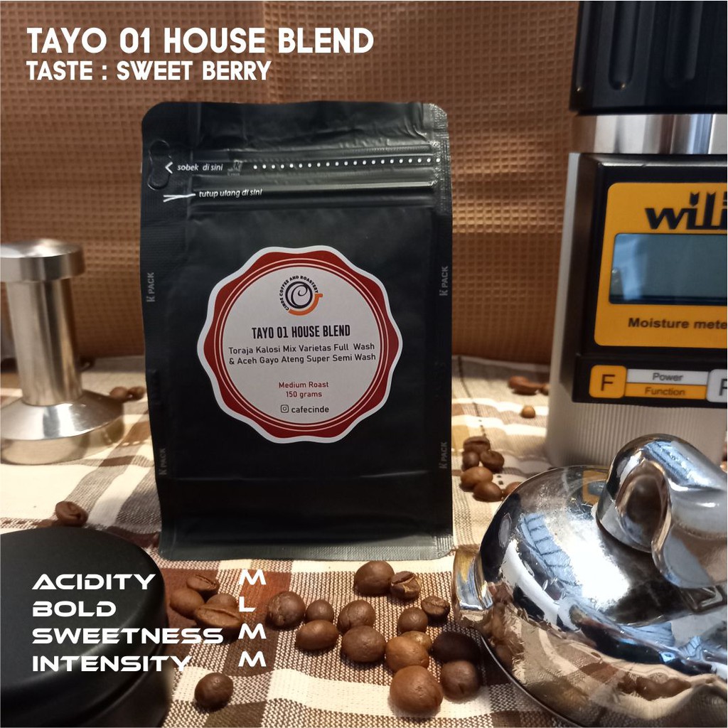 

COFFEE HOUSE BLEND ARABICA TAYO 01 150 GR