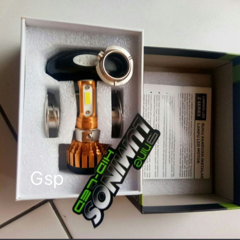 LAMPU LED MOTOR LUMINOS Z2 3 SISI 2 WARNA WHITE YELLOW