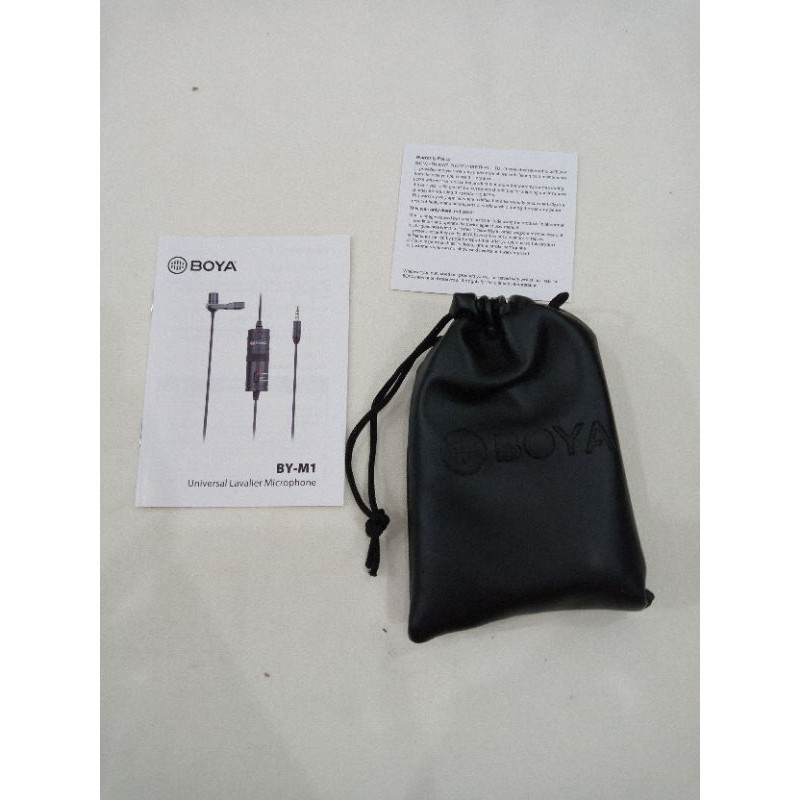 Mic BOYA BY-M1, BY M1 Lavalier Microphone Micro Cravate Clip on DSLR H BOYA