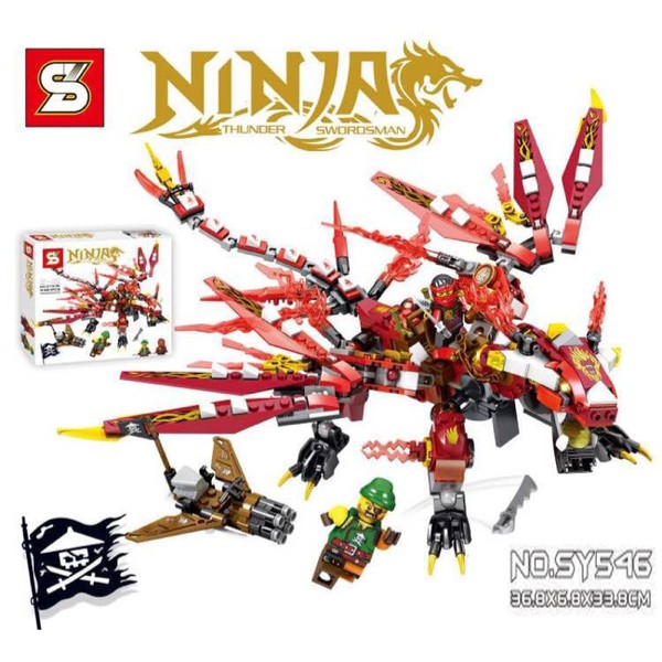 Lego Kw Ninjago Attack of The Kai Dragon SY 546