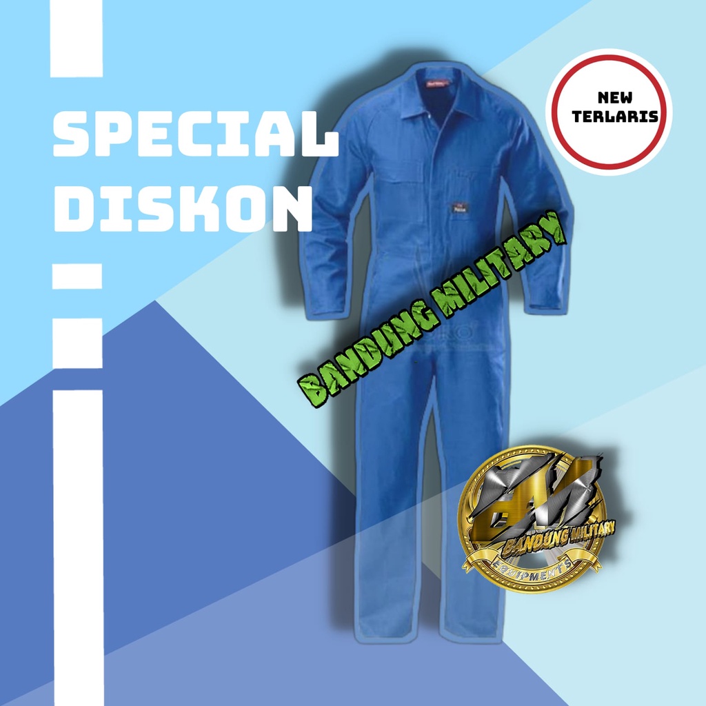 COD Aja Seragam Kerja Trusan Werpak Proyek Stelan Safety Baju Bengkel Peneliti Mekanik Teknik Enggin