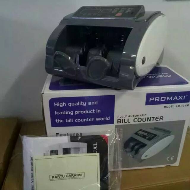 MESIN HITUNG UANG/BILL COUNTER PROMAXI LD 10/UV/SENSOR UANG PALSU#GARANSI