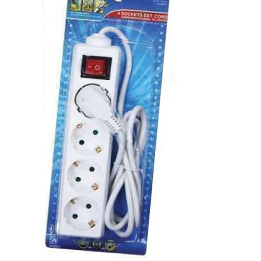 ❂ Kenmaster F1 Stop Kontak 4 Lubang Switch ۞