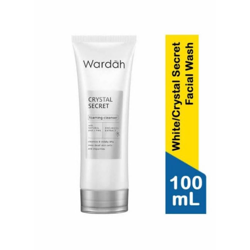 Wardah Crystal Secret Foaming Cleanser/ Face Wash /Facial Foam 100ml